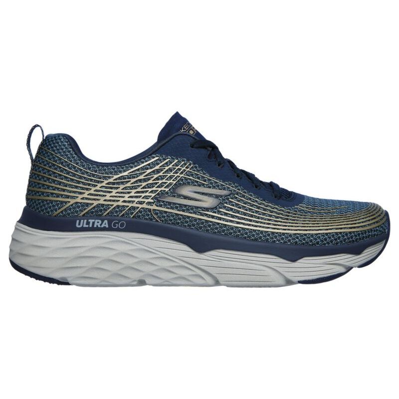 SKECHERS MAX CUSHIONING ELITE Navy Walking Lace Up (UK 9)