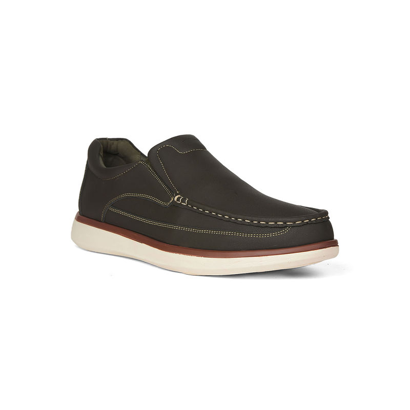 Bata Comfit Green Mens Slip-On Sneakers (UK 6)