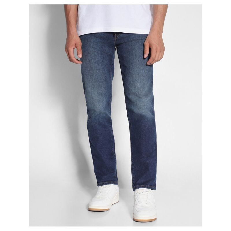 American Eagle Men Blue Airflex+ Slim Straight Jeans (32)