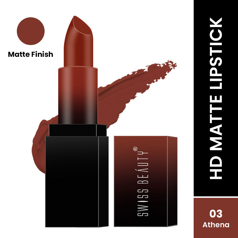 Swiss Beauty HD Matte Lipstick - 03 Athena