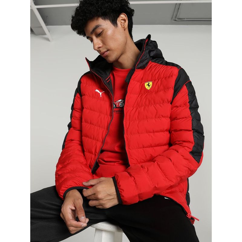 Puma Ferrari Race T7 Eclt Men Red Jacket (L)