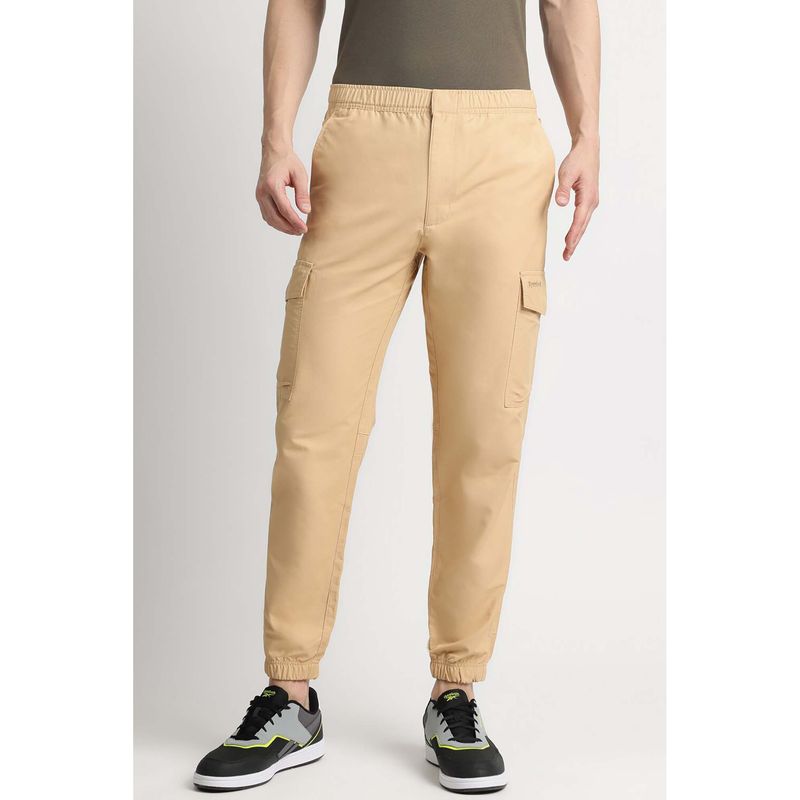 Reebok Beige Men Joggers (L)