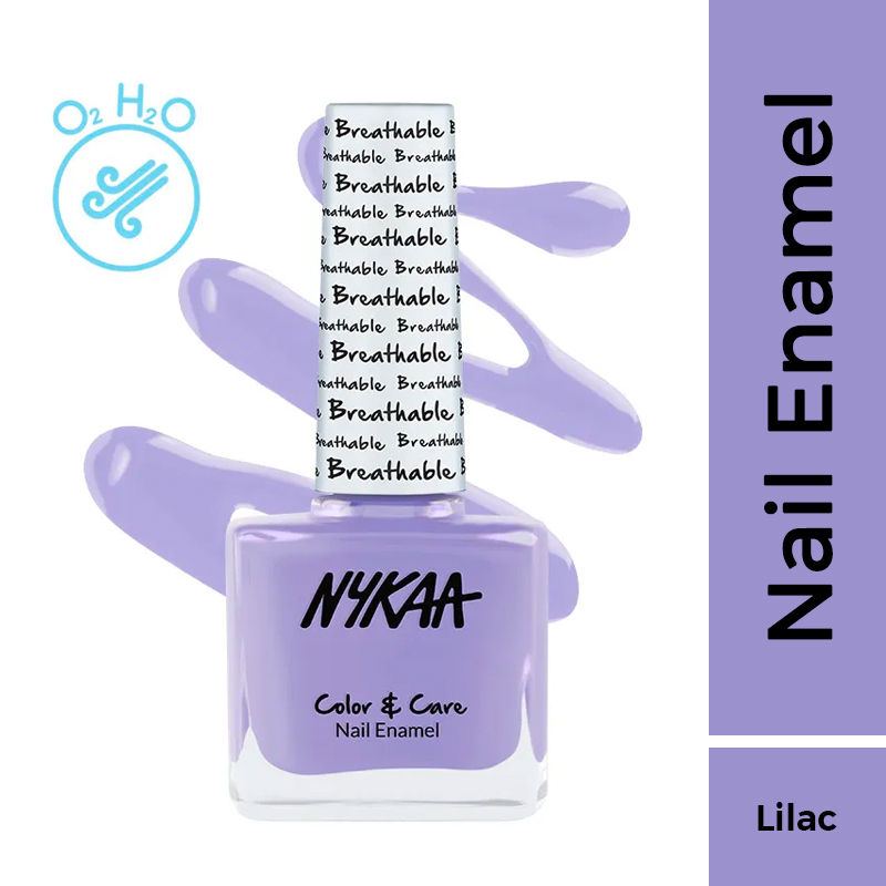 Nykaa Breathable Nail Enamel - Lazy Lilac - 327