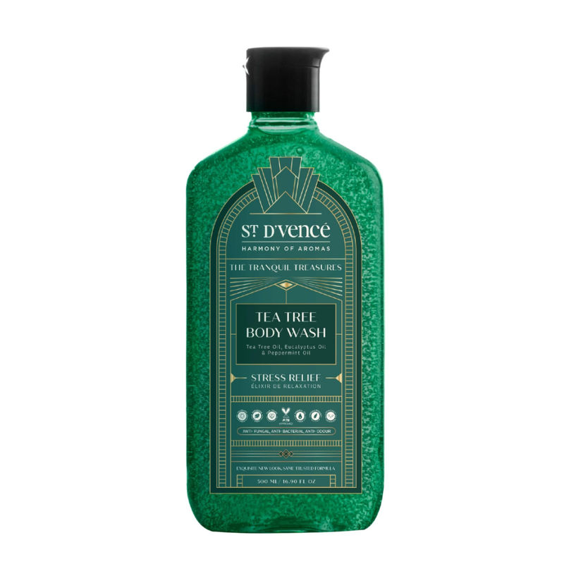 St. D'vencé Tea Tree Oil Shower Gel Body Wash with Eucalyptus & Peppermint Oil for Man & Woman
