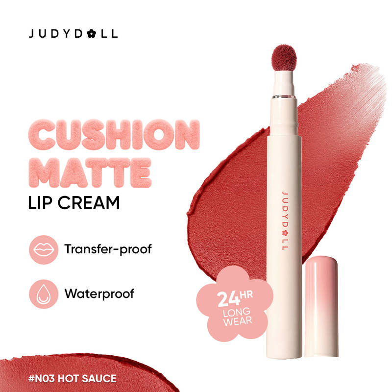 JUDYDOLL Cushion Matte Lock Lip Cream - N03 Hot Sauce
