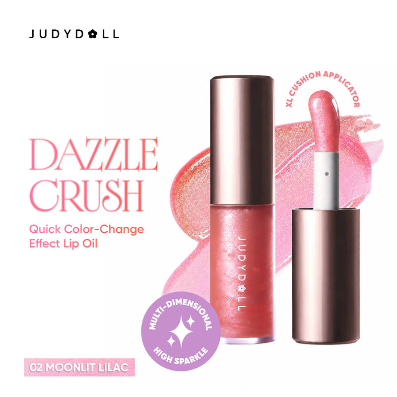 JUDYDOLL Dazzle Crush Lip Oil - 02 Moonlit Lilac