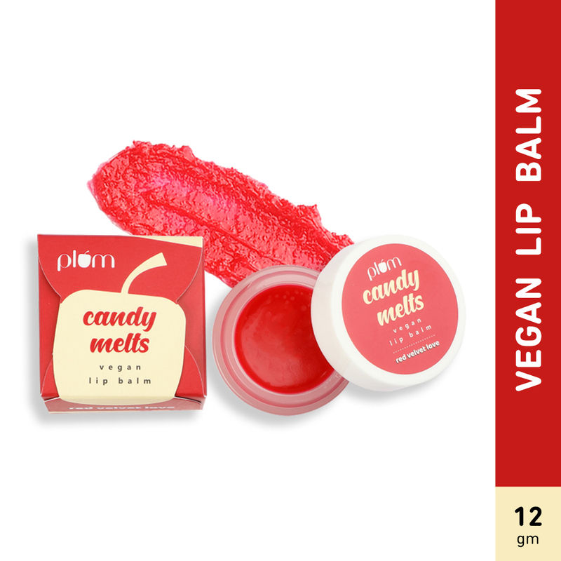 Plum Candy Melts Vegan Lip Balm - Red Velvet Love