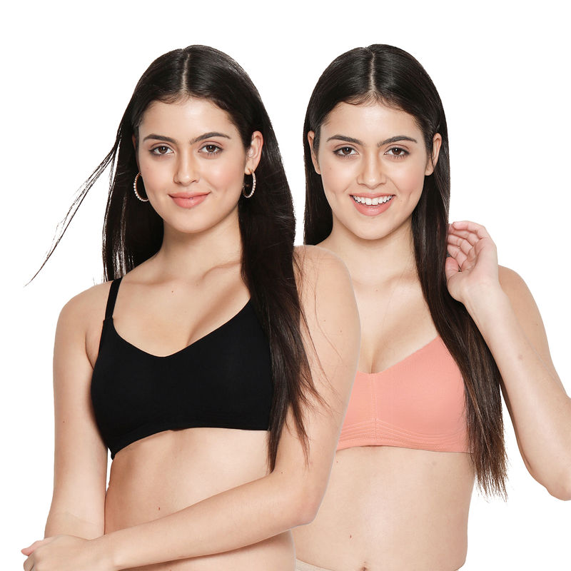 Susie by Shyaway Wirefree Full Coverage Bottom Encircled Non-Padded Bra-(Pack of 2) (30C)