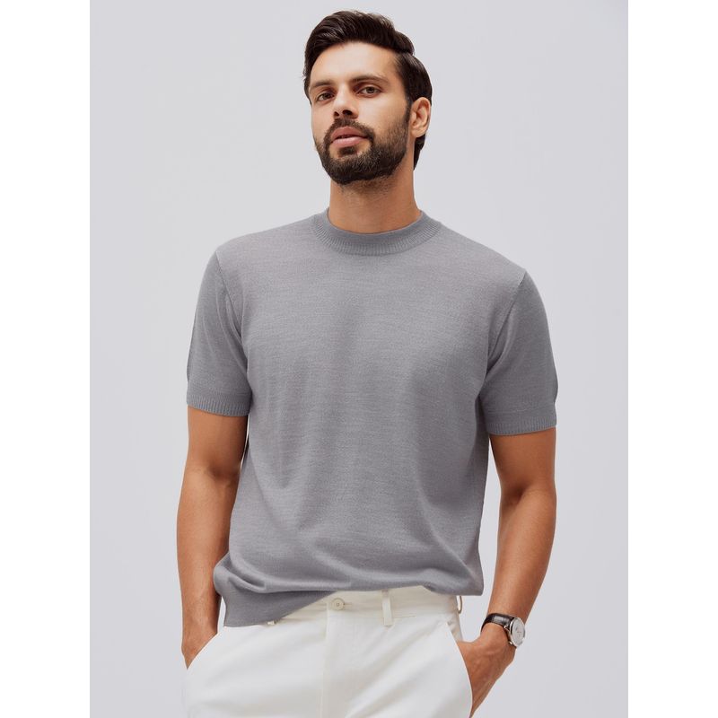 Andamen Grey Merino Wool T-Shirt (2XL)