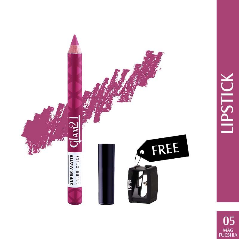 GLAM21 Super Matte Colorstick Lip Crayon - Mag Fushia-05