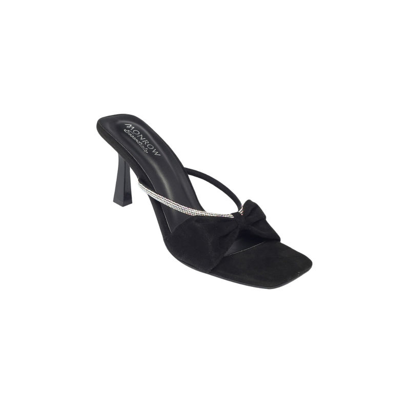 Monrow Embellished Black Kitten Heels (EURO 37)