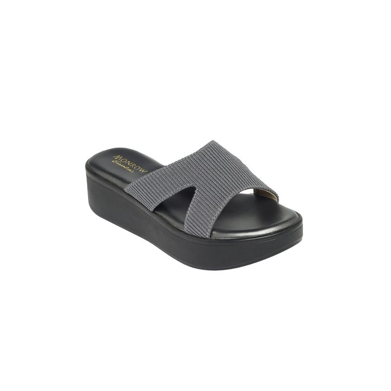 Monrow Solid or Plain Grey Wedges (EURO 38)