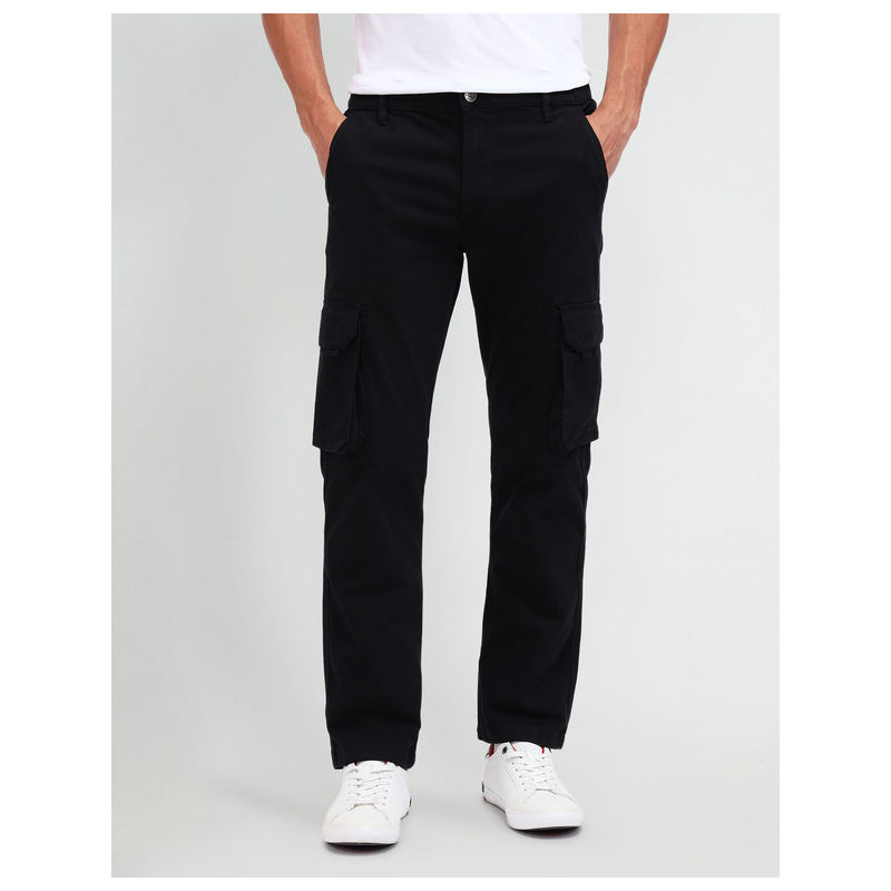 U.S. Polo Assn. Denim Co. Straight Fit Cargos Black (38)