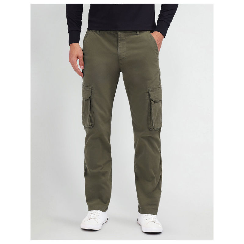 U.S. Polo Assn. Denim Co. Straight Fit Cargos Olive (34)