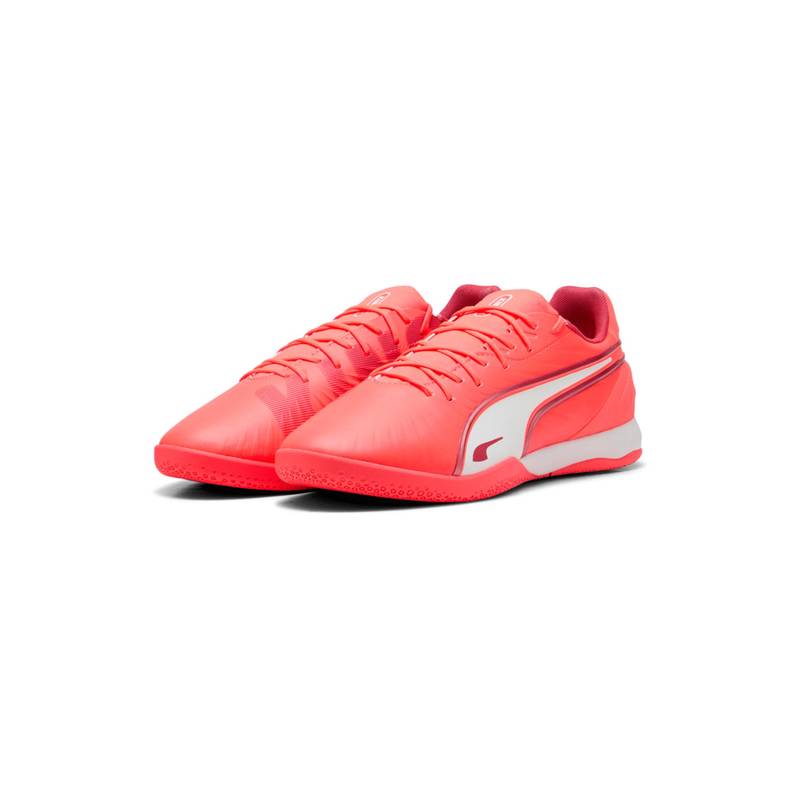Puma KING MATCH Indoor Court Shoes - Red (UK 8)