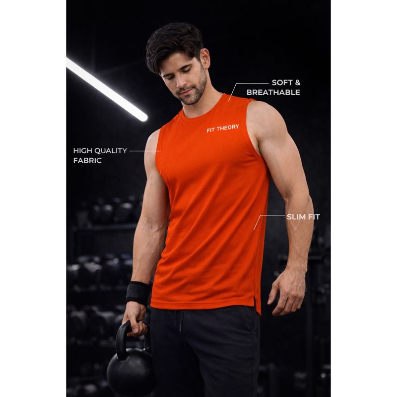 The Fit Theory Rust Tank Top (M)