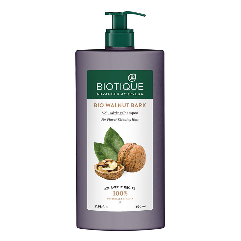 Biotique Bio Walnut Bark Volumizing Shampoo for Fine & Thinning Hair