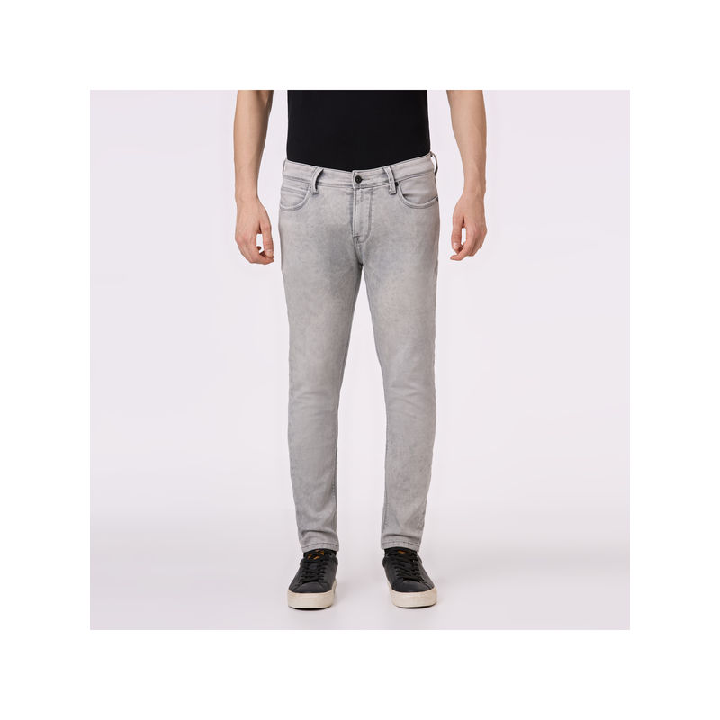 Pepe Jeans Men Grey Mid Rise Skinny Fit Gymindigo Jeans (28)