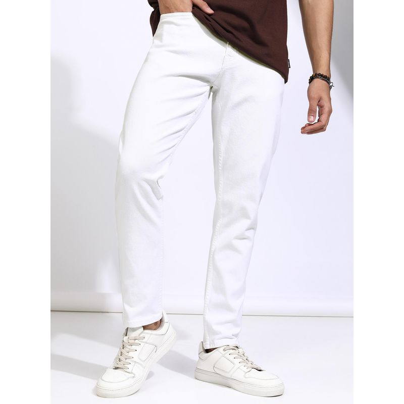 HIGHLANDER Men Cotton Solid Stretchable Jeans (32)