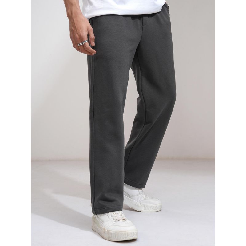 HIGHLANDER Men Relaxed Straight Fit Knitted Trackpant (34)