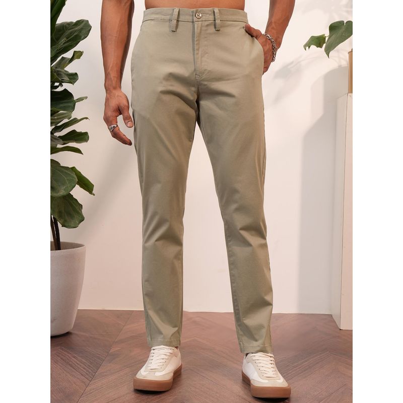 LOCOMOTIVE Premium Men Mid Rise Solid Ankle Length Trouser (30)