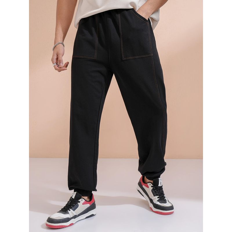 HIGHLANDER Men Straight Fit Solid Jogger (28)