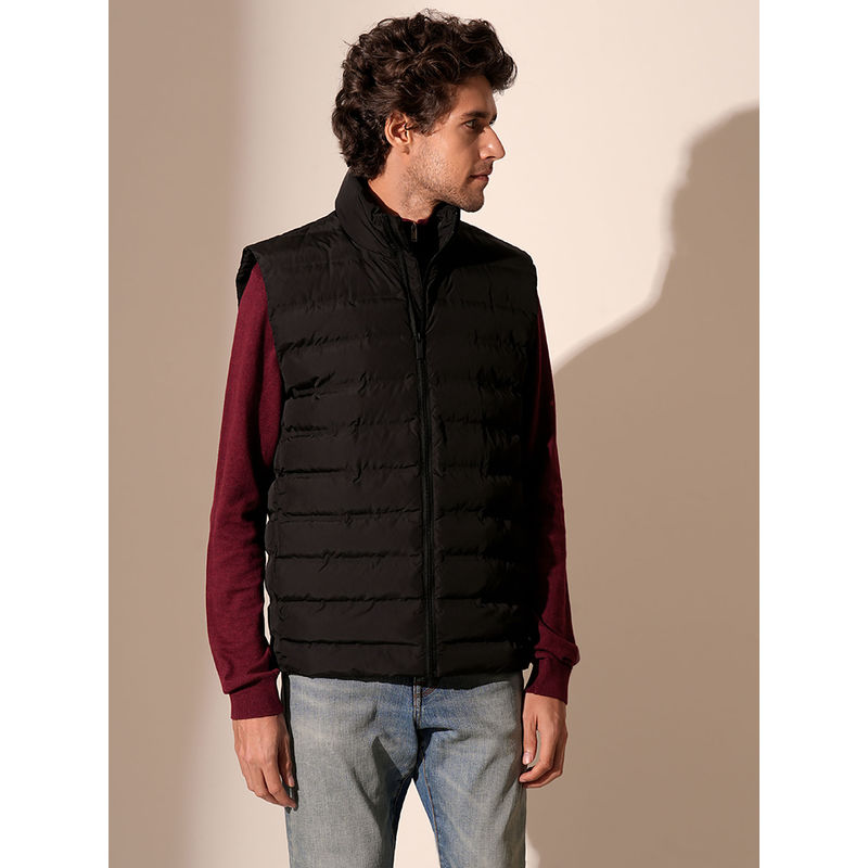 Selected Black Quilted Gilet Jacket (S)