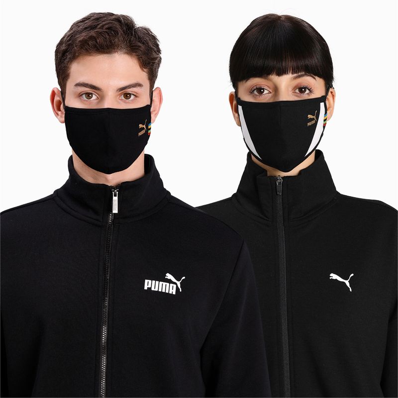 Puma Black Pack of 2 Face Mask II (M)