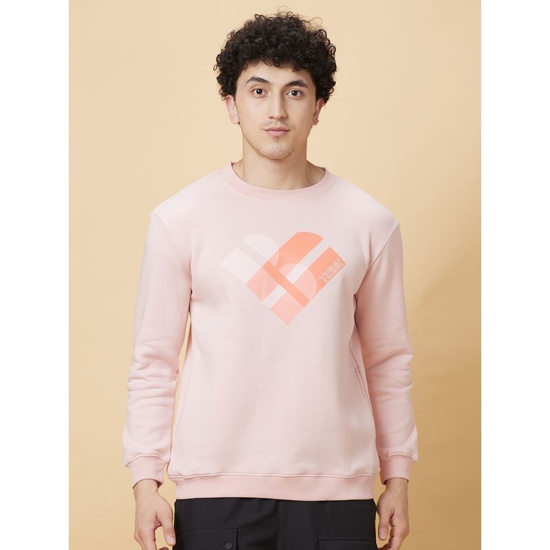 Being Human Mens Quartz Pink Graphic Sweatshirt (S)