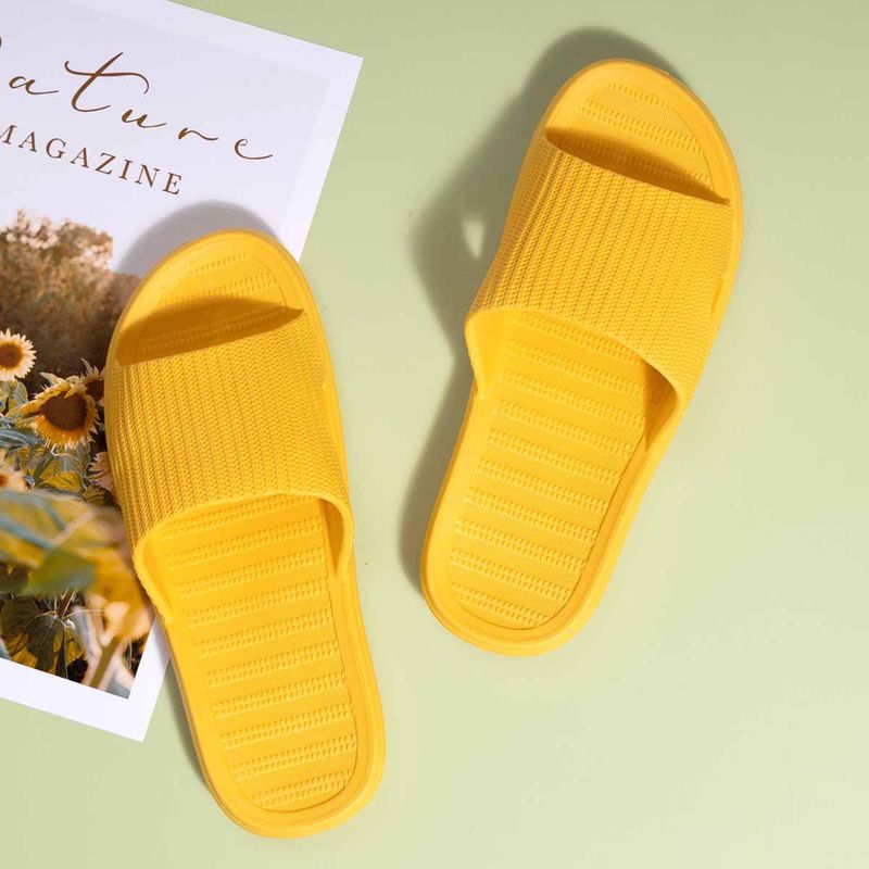 Drunken Women Yellow Eva Round Toe Sliders (EURO 36)