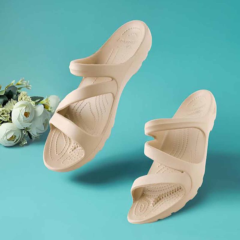 Red Tape Women Beige Eva Round Toe Comfort Sliders (UK 4)