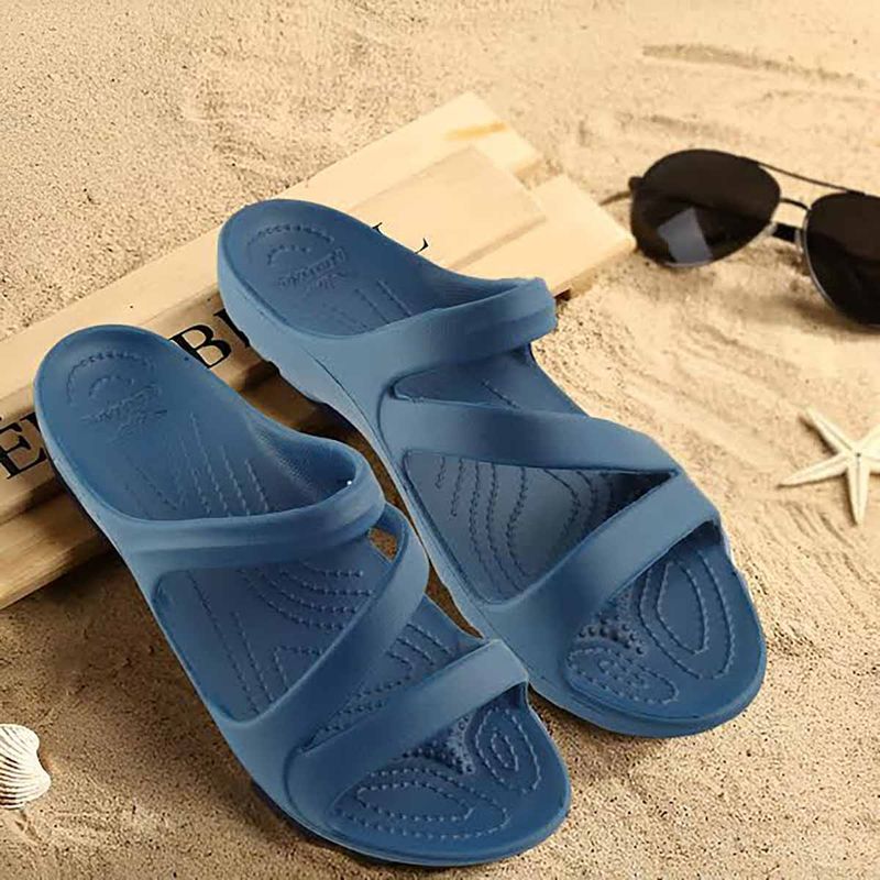 Red Tape Women Navy Blue Eva Round Toe Comfort Sliders (UK 5)