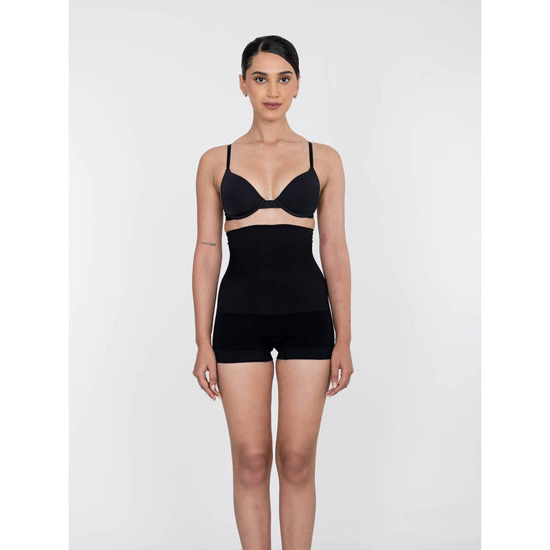 Shapercult High Waist Shaper BoyShorts -Black (M)