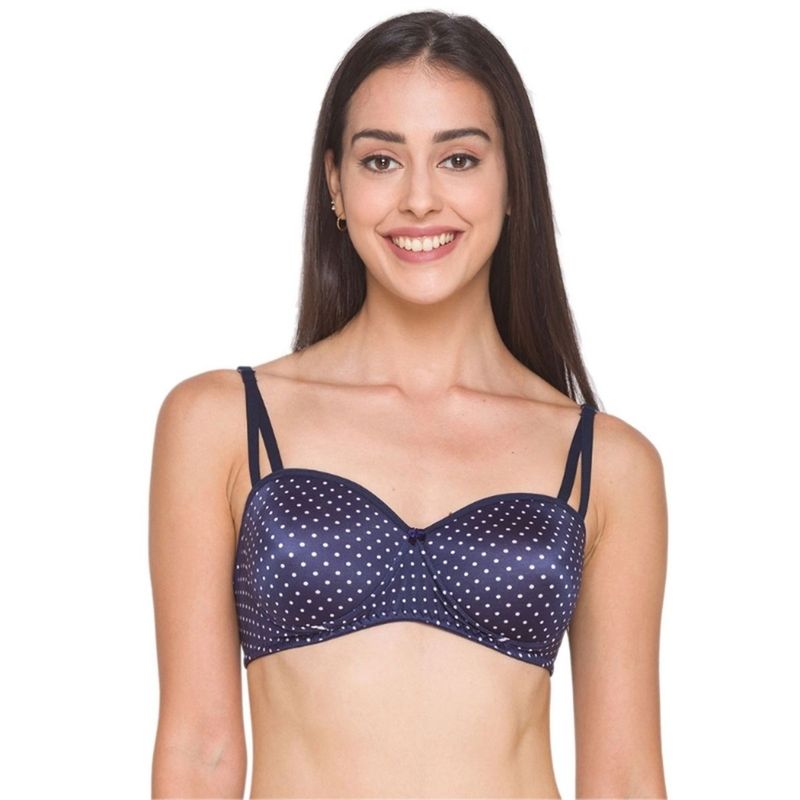 Candyskin Women Navy polka Strapless Bra Navy Blue Buy Candyskin