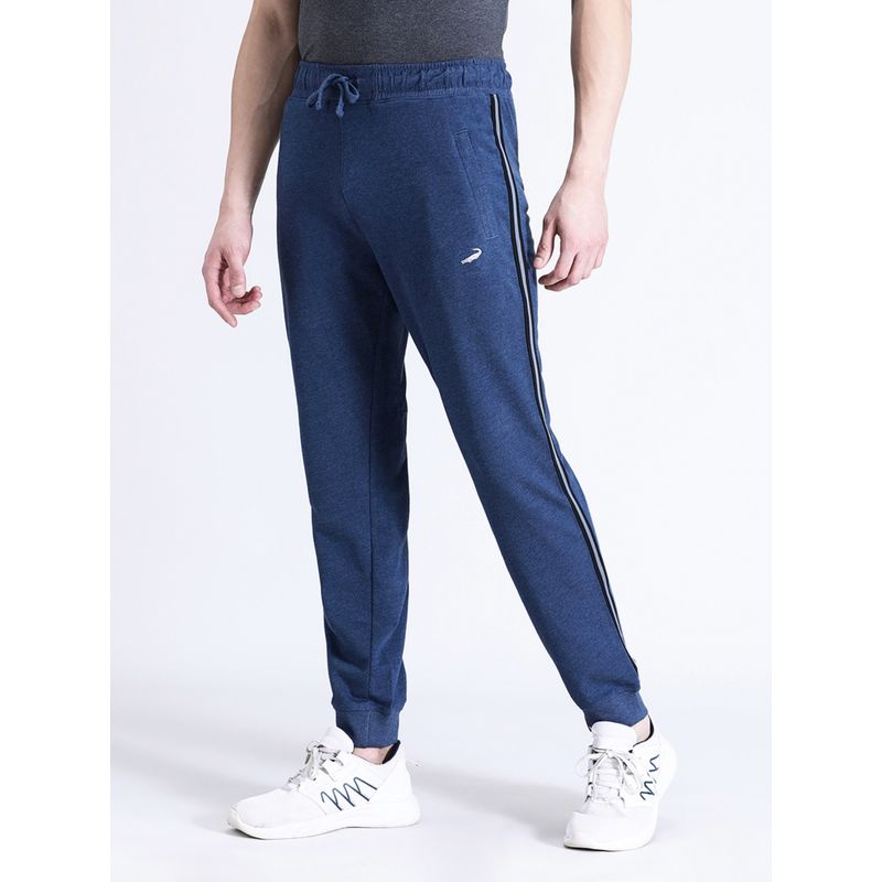 Crocodile Men Solid Classic Fit Blue Joggers (S)