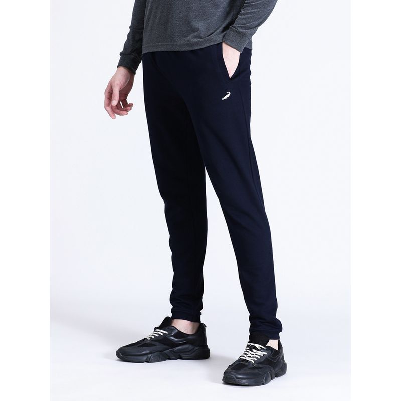 Crocodile Men Solid Navy Blue Comfort Fit Joggers (3XL)