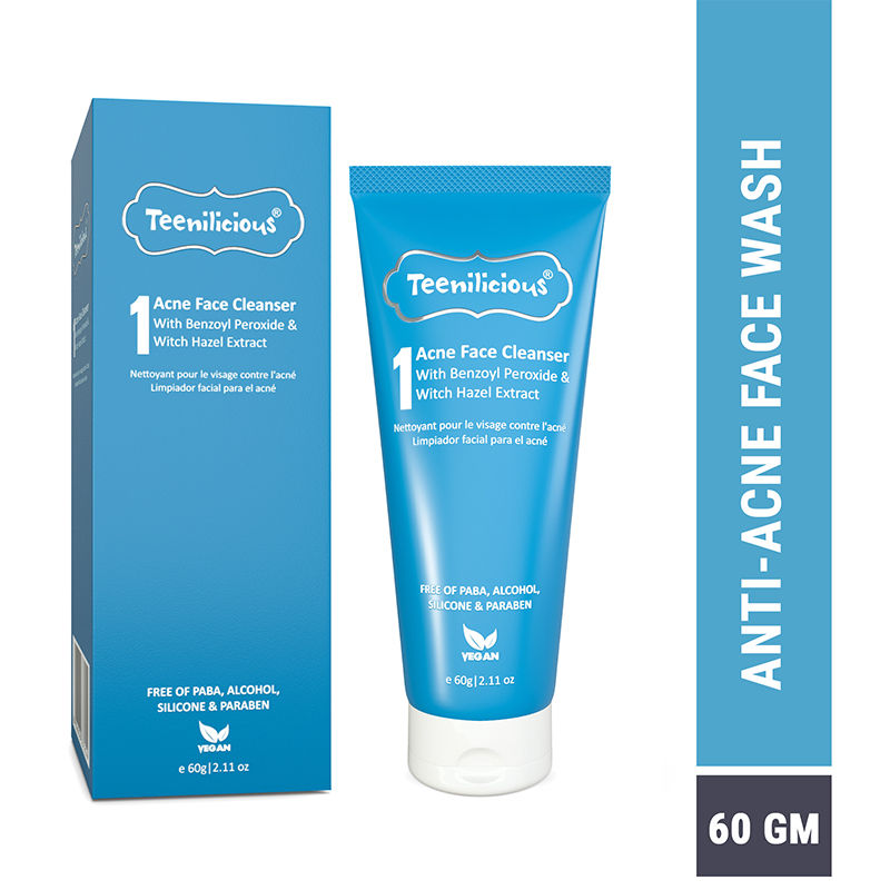 Buy Teenilicious Acne Face Wash With Benzoyl Peroxide & Witch Hazel ...
