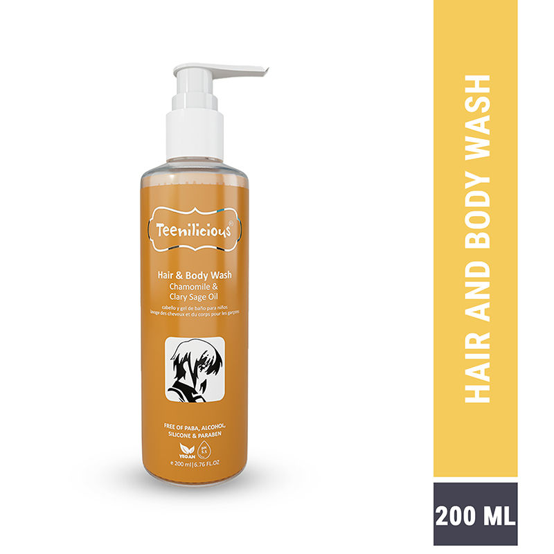 Buy Teenilicious Hair & Body Wash With Chamomile & Clary Sage Oil Online