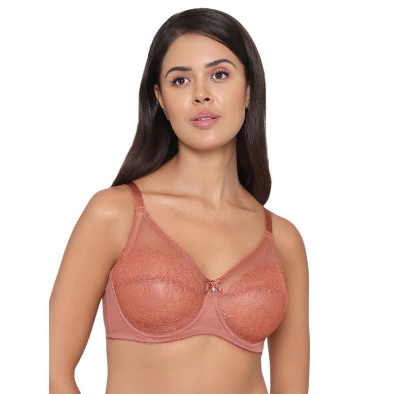 Wacoal Womens Retro Chic Non Padded Wired Full Coverage Everyday Comfort Bra-Red (40DD)