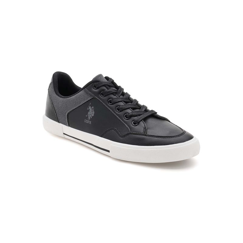 U.S. POLO ASSN. Hampton 3.0 Men Black Sneakers (UK 9)