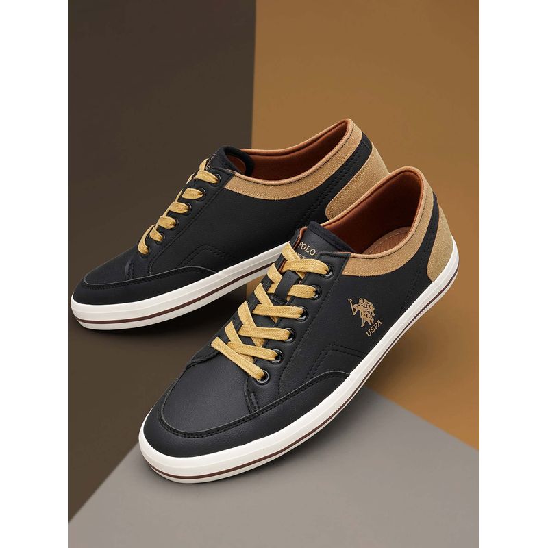 U.S. POLO ASSN. Monton 9.0 Men Black Sneakers (UK 8)