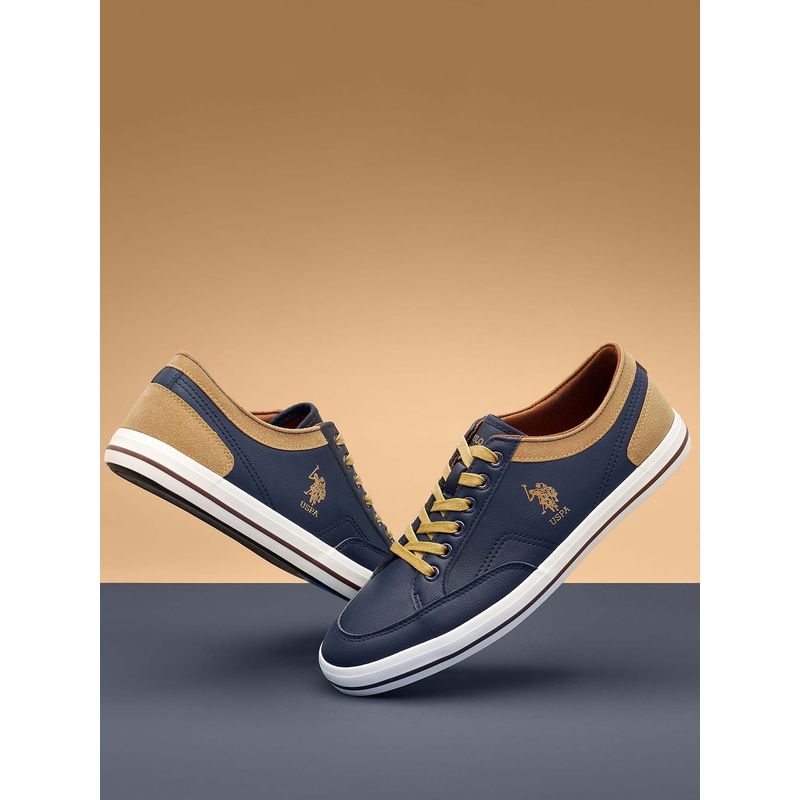 U.S. POLO ASSN. Monton 9.0 Men Navy Blue Sneakers (UK 9)