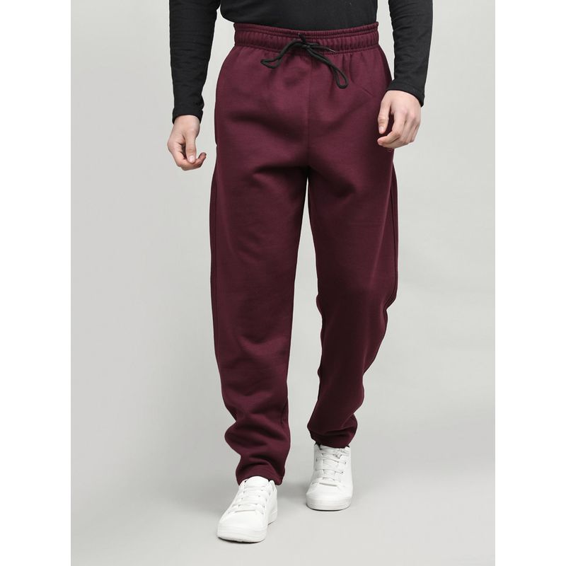 CHKOKKO Wine Men Casual Track Pant Gym Workout Lower with Pocket (4XL)