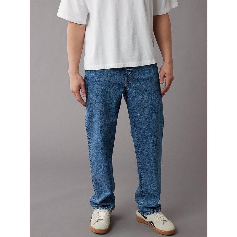 American Eagle Men Blue Easyflex Loose Jeans (34)