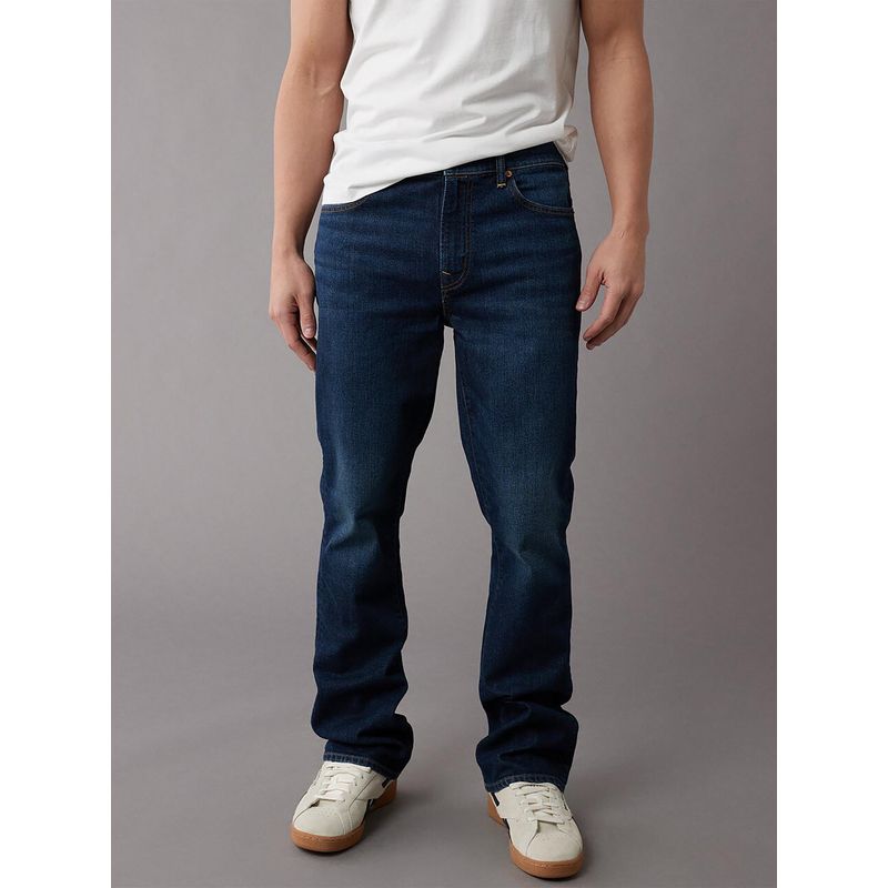 American Eagle Men Blue Easyflex Slim Bootcut Jeans (32)