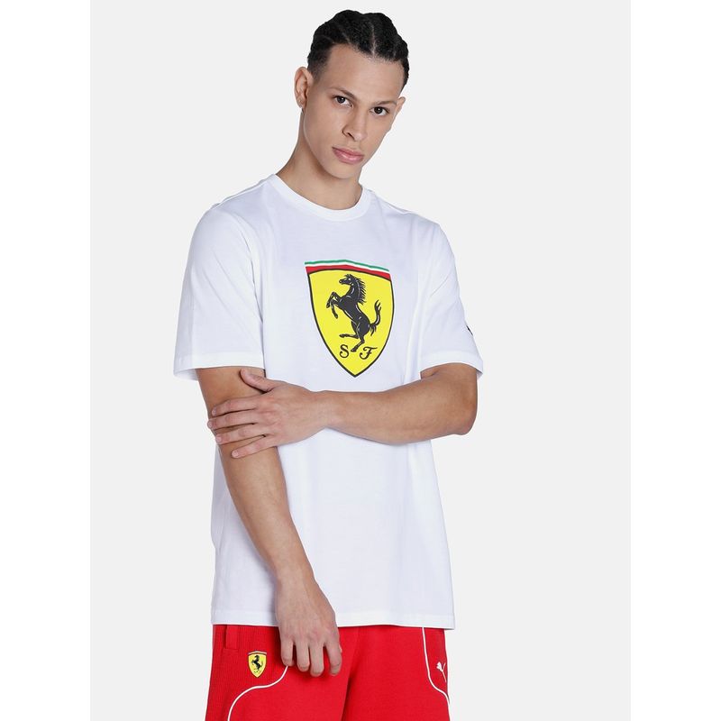 Puma ferrari white t shirt 2025