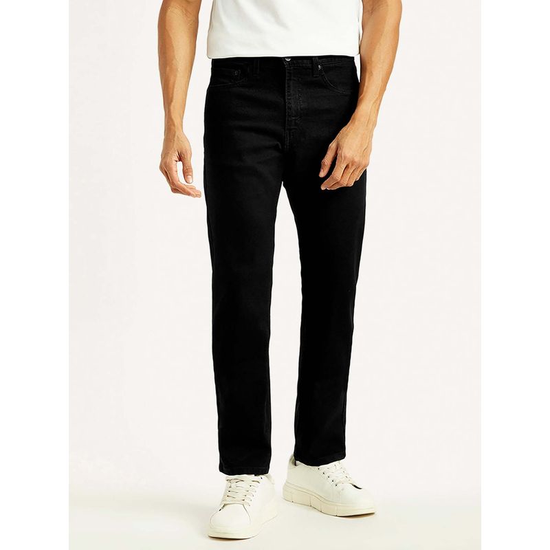 Levi's Mens 505 Straight Fit Black Jeans (36)