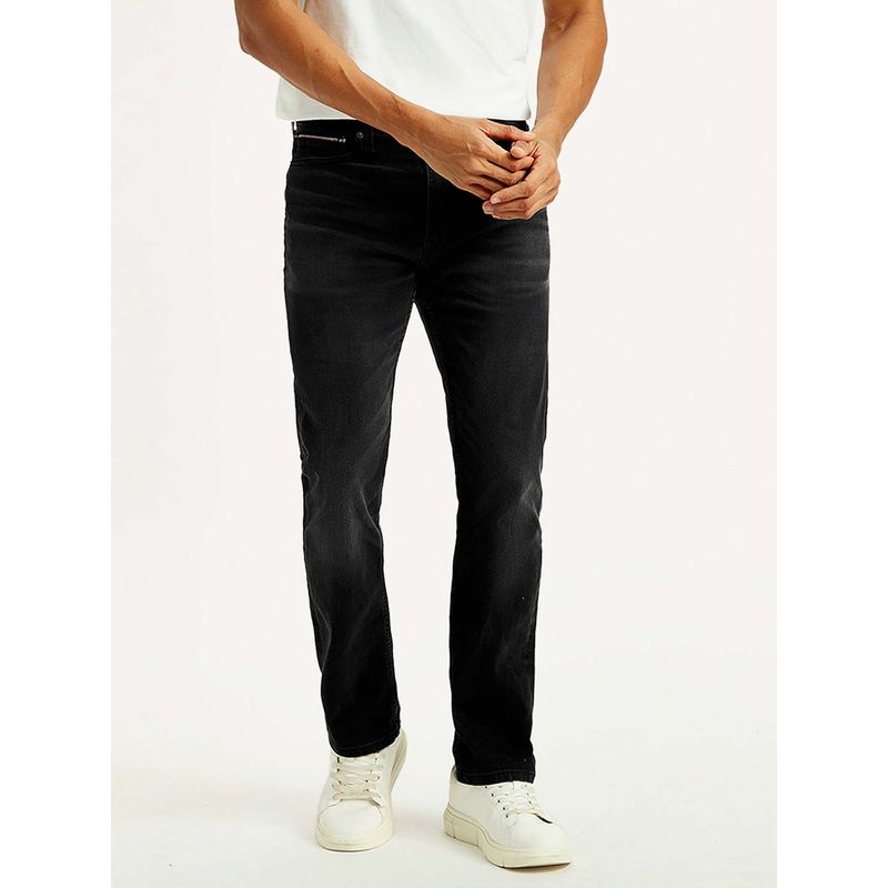 Levi's Mens 513 Slim Straight Fit Black Jeans (34)