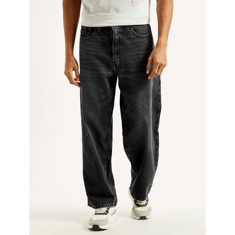 Levi's Mens Extra Loose Fit Straight Leg Charcoal-Grey Jeans (32)