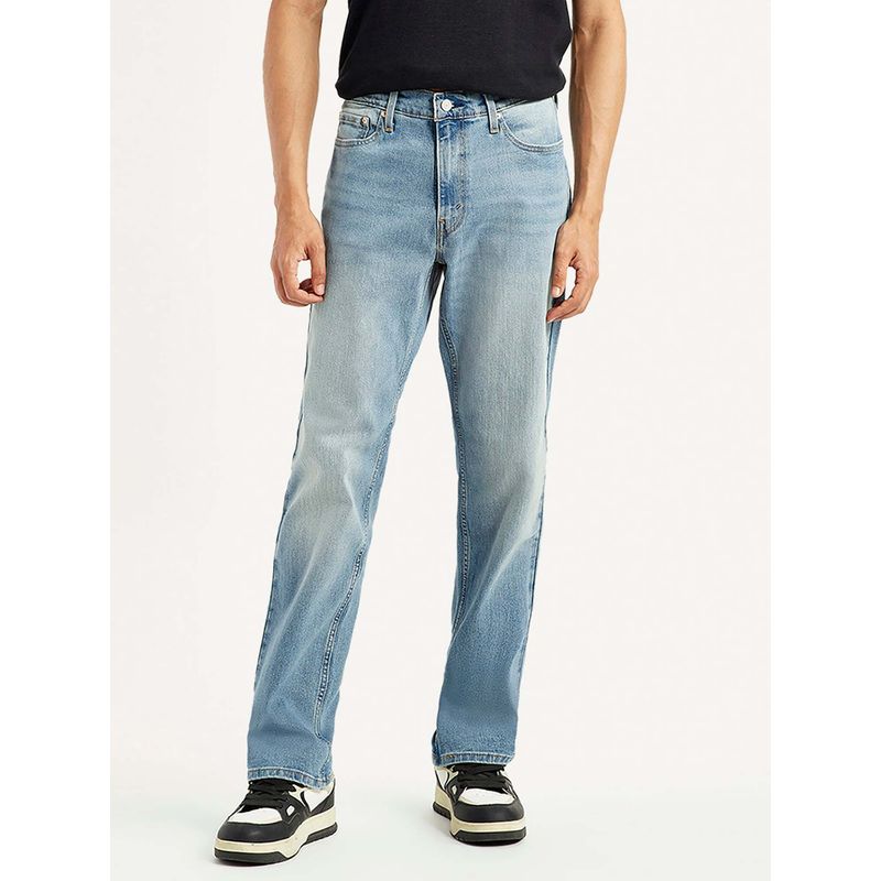 Levi's Mens 541 Light-Blue Regular Fit Mid Rise Jeans (32)